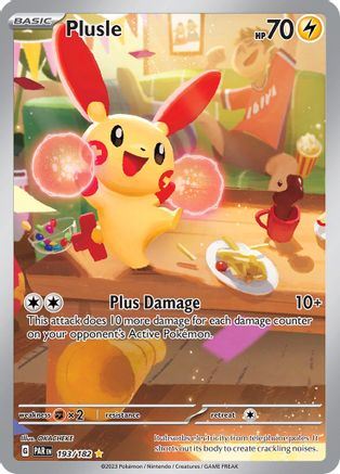 Plusle - 193/182 (193/182) [SV04] Pokemon - Paradox Rift - Single Cards