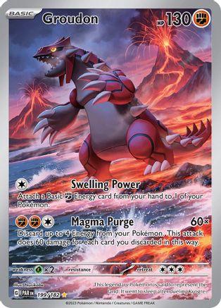 Groudon - 199/182 (199/182) [SV04] Pokemon - Paradox Rift - Single Cards