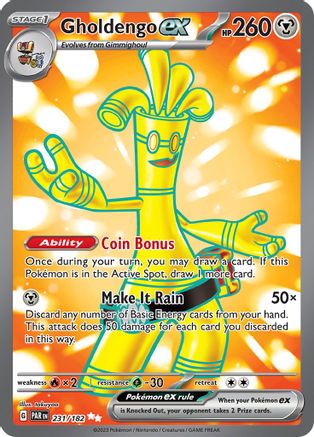Gholdengo ex - 231/182 (231/182) [SV04] Pokemon - Paradox Rift - Single Cards
