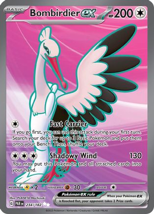 Bombirdier ex - 234/182 (234/182) [SV04] Pokemon - Paradox Rift - Single Cards