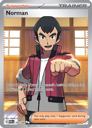 Norman - 237/182 (237/182) [SV04] Pokemon - Paradox Rift - Single Cards
