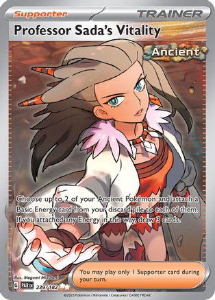 Professor Sada's Vitality - 239/182 (239/182) [SV04] Pokemon - Paradox Rift - Single Cards