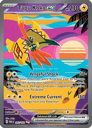Tapu Koko ex - 247/182 (247/182) [SV04] Pokemon - Paradox Rift - Single Cards