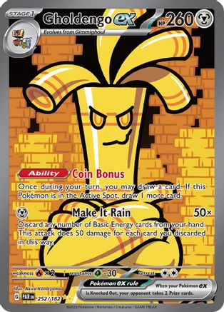 Gholdengo ex - 252/182 (252/182) [SV04] Pokemon - Paradox Rift - Single Cards