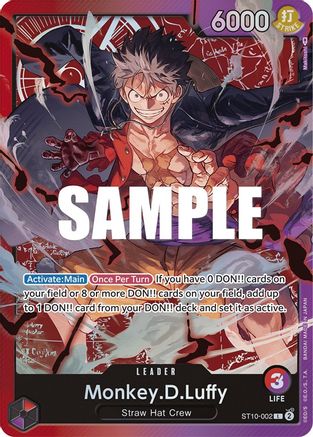 Monkey.D.Luffy (002) (ST10-002) - Ultra Deck: The Three Captains Foil - Single Cards