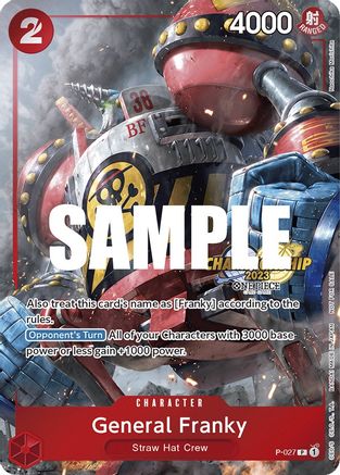 General Franky (CS 2023 Event Pack) (P-027) - One Piece Promotion Cards - Single Cards
