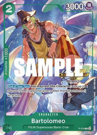 Bartolomeo (CS 2023 Event Pack) (P-029) - One Piece Promotion Cards - Single Cards
