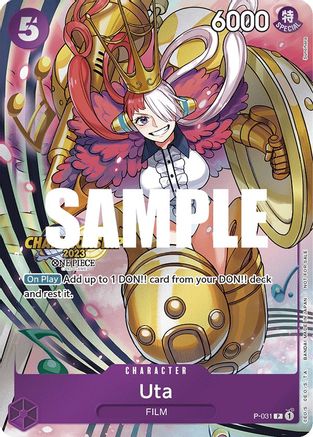 Uta (CS 2023 Event Pack) (P-031) - One Piece Promotion Cards - Single Cards