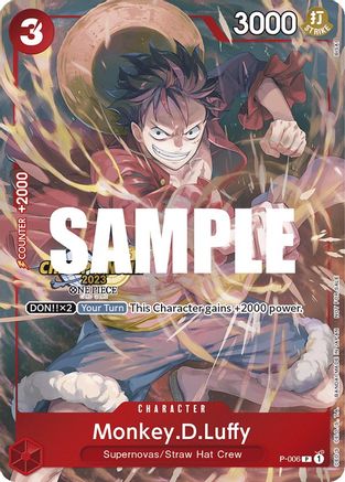 Monkey.D.Luffy (006) (CS 2023 Celebration Pack) (P-006) - Single Cards