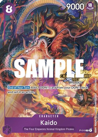 Kaido (CS 2023 Celebration Pack) (P-010) - Single Cards