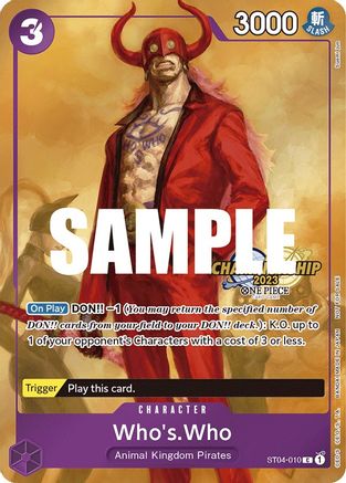 Who's.Who (CS 2023 Celebration Pack) (ST04-010) - Single Cards