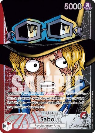 Sabo (001) (Alternate Art) [OP05-001] One Piece - Awakening of the New Era - Single Cards