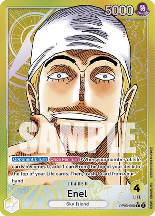 Enel (098) (Alternate Art) (OP05-098) - Awakening of the New Era Foil - Single Cards