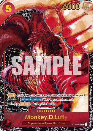 Monkey.D.Luffy (012) (Alternate Art) (ST01-012) - Awakening of the New Era - Single Cards