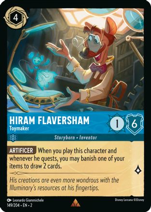 Hiram Flaversham - Toymaker (149/204) - Rise of the Floodborn - Lorcana - Single Cards