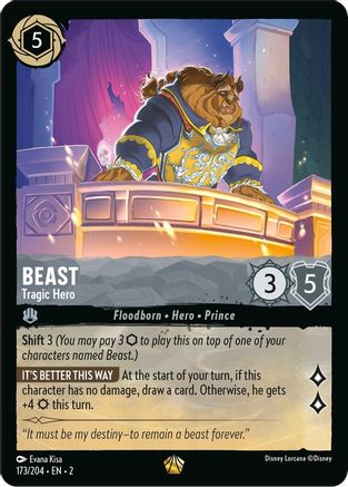 Beast - Tragic Hero (173/204) - Rise of the Floodborn - Lorcana - Single Cards