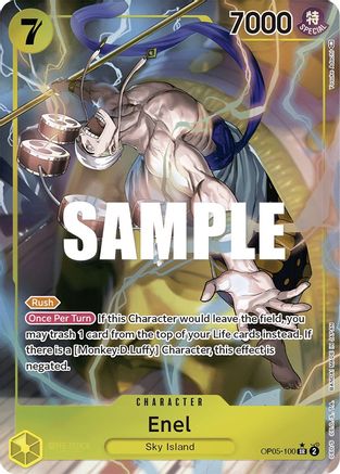 Enel (100) (Alternate Art) [OP05-100] One Piece - Awakening of the New Era - Single Cards