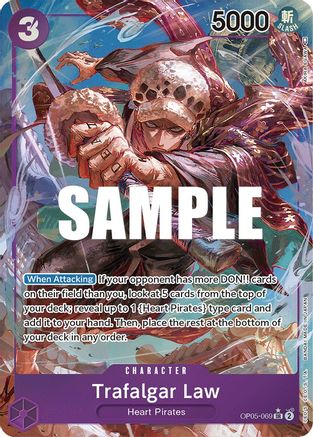 Trafalgar Law (Alternate Art) (069) [OP05-069] One Piece - Awakening of the New Era - Single Cards