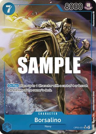 Borsalino (Alternate Art) [OP05-051] One Piece - Awakening of the New Era - Single Cards