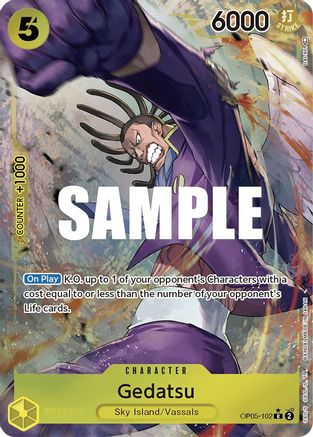 Gedatsu (Alternate Art) [OP05-102] One Piece - Awakening of the New Era - Single Cards