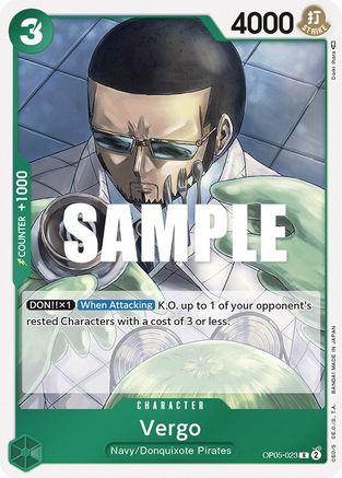Vergo [OP05-023] One Piece - Awakening of the New Era - Single Cards