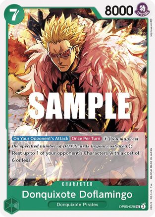Donquixote Doflamingo 029 (OP05-029)   One Piece - Awakening of the New Era - Single Cards