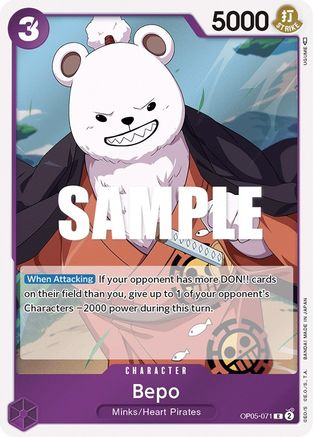 Bepo [OP05-071] One Piece - Awakening of the New Era - Single Cards