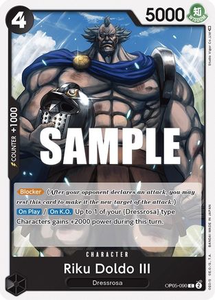 Riku Doldo III (OP05-090)   One Piece - Awakening of the New Era - Single Cards