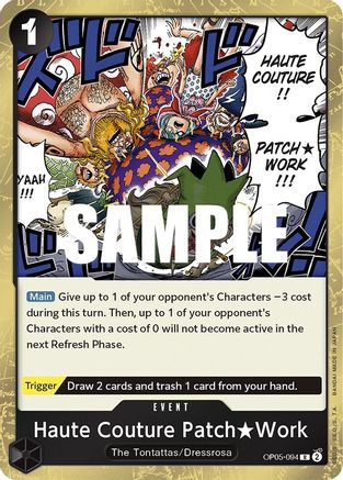 Haute Couture Patch Work [OP05-094] One Piece - Awakening of the New Era - Single Cards