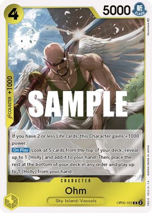 Ohm [OP05-101] One Piece - Awakening of the New Era - Single Cards