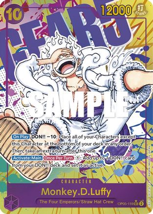 Monkey.D.Luffy (119) (Alternate Art) [OP05-119] One Piece - Awakening of the New Era - Single Cards