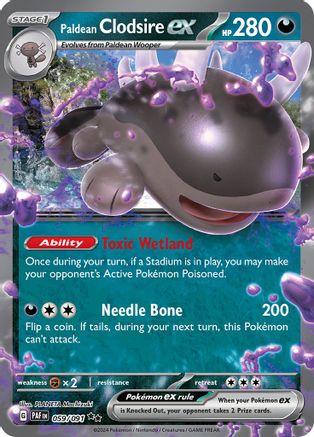 Paldean Clodsire ex - [059/091] SV: Paldean Fates Pokemon - Single Cards