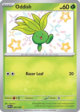 Oddish [092/091] SV: Paldean Fates Pokemon - Single Cards