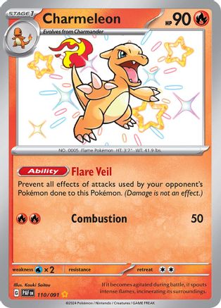 Charmeleon - [110/091] SV: Paldean Fates Pokemon - Single Cards