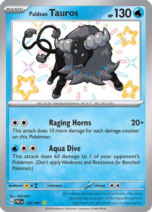 Paldean Tauros - [120/091] SV: Paldean Fates Pokemon - Single Cards