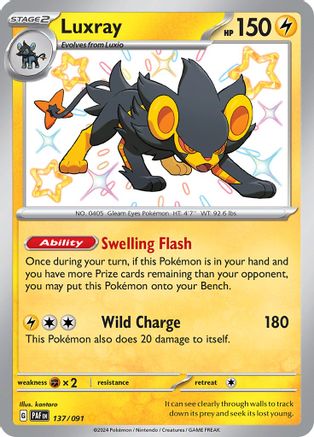 Luxray [136/091] SV: Paldean Fates Pokemon - Single Cards