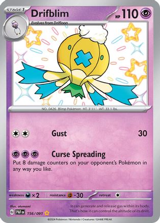 Drifblim [156/091] SV: Paldean Fates Pokemon - Single Cards