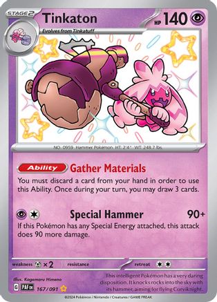 Tinkaton [167/091] SV: Paldean Fates Pokemon - Single Cards