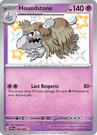 Houndstone - [168/091] SV: Paldean Fates Pokemon - Single Cards
