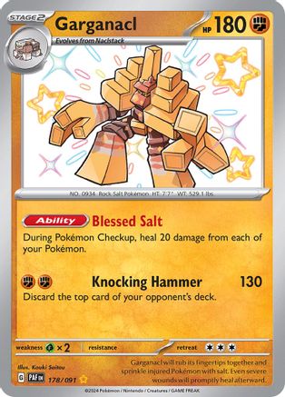 Garganacl [178/091] SV: Paldean Fates Pokemon - Single Cards
