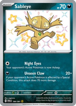 Sableye [184/091] SV: Paldean Fates Pokemon - Single Cards