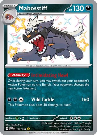 Mabosstiff - [188/091] SV: Paldean Fates Pokemon - Single Cards