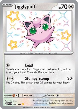 Jigglypuff [198/091] SV: Paldean Fates Pokemon - Single Cards