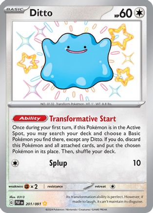 Ditto [201/091] SV: Paldean Fates Pokemon - Single Cards