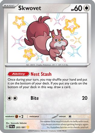 Skwovet [205/091] SV: Paldean Fates Pokemon - Single Cards