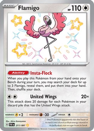 Flamigo [211/091] SV: Paldean Fates Pokemon - Single Cards