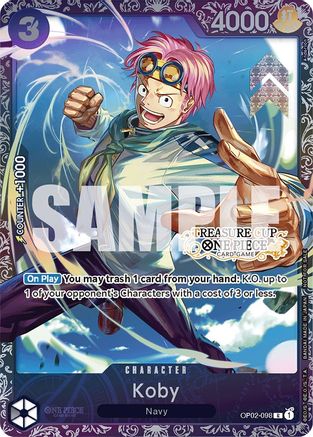 Koby (Treasure Cup) (OP02-098) - One Piece Promotion Cards - Single Cards