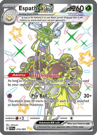 Espathra ex [214/091] SV: Paldean Fates Pokemon - Single Cards