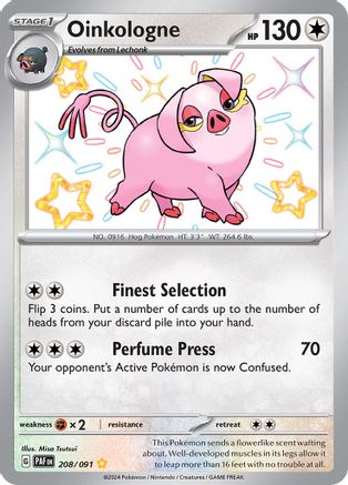 Oinkologne - [208/091] SV: Paldean Fates Pokemon - Single Cards