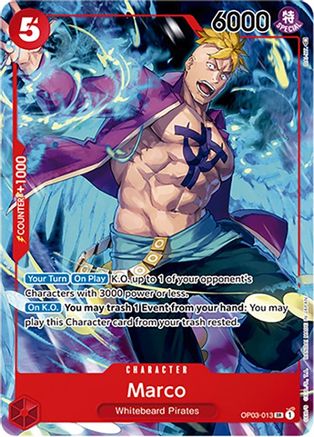 Marco (Japanese 1st Anniversary Set) (OP03-013) - One Piece Promotion Cards - Single Cards